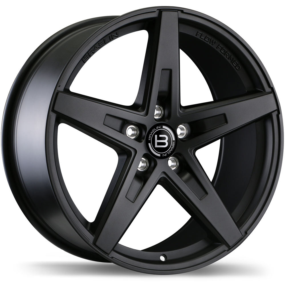 Braelin BR08 Matte Black 20x8.5 +25 5x114.3mm 66.1mm
