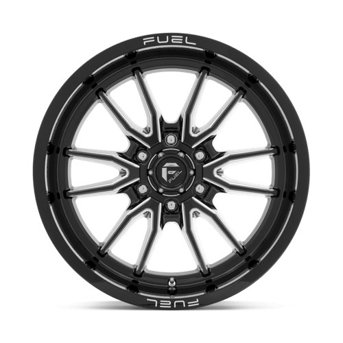 Fuel Offroad D761 CLASH Gloss Black Milled 20x9 +1 6x139.7mm 106.1mm