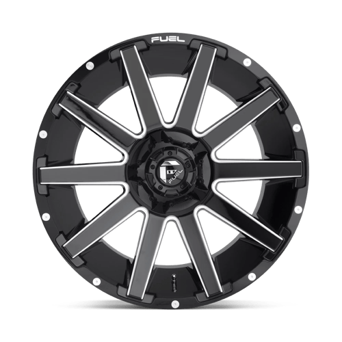 Fuel Offroad D615 CONTRA Gloss Black Milled 20x10 -18 5x114.3|5x127mm 78.1mm