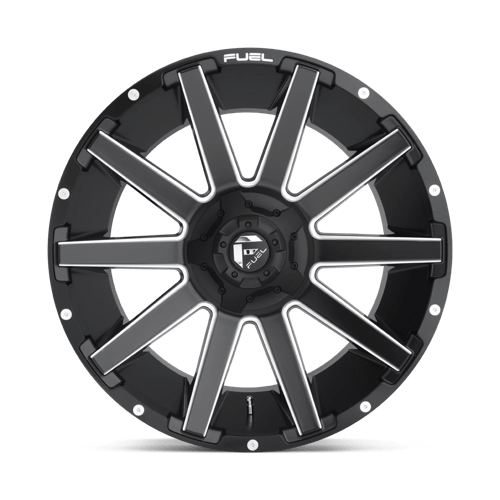 Fuel Offroad D616 CONTRA Matte Black Milled 20x9 +1 8x165.1mm 125.1mm