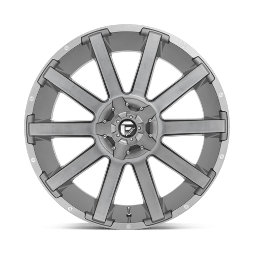 Fuel Offroad D714 CONTRA PLATINUM Brushed Gun Metal Tinted Clear 20x9 +2 6x135|6x139.7mm 106.1mm