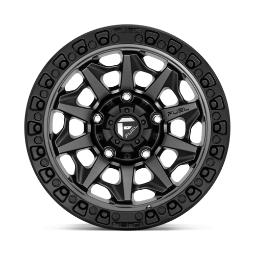 Fuel Offroad D716 COVERT Matte Gunmetal Black Bead Ring 15x8 -19 5x139.7mm 108mm