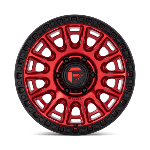Fuel Offroad D834 CYCLE Candy Red W/ Black Ring 17x9 -12 5x127mm 71.5mm