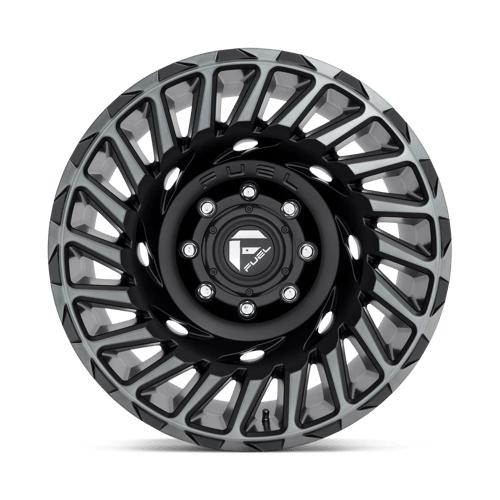 Fuel Offroad D683 CYCLONE Matte Mach Double Dark Tint 18x9 -12 6x139.7mm 106.1mm