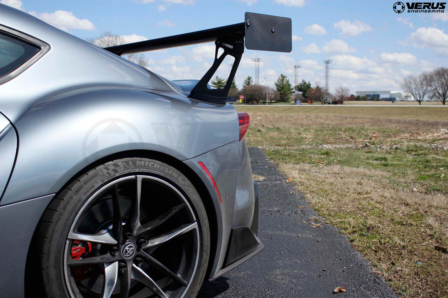 Verus - Carbon Polyweave Rear Spat Kit - Mk5 Toyota Supra