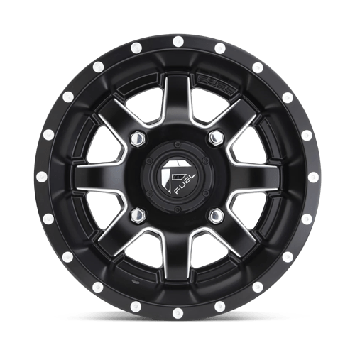 Fuel Offroad D538 MAVERICK UTV Matte Black Milled 14x7 +13 4x156mm 132mm