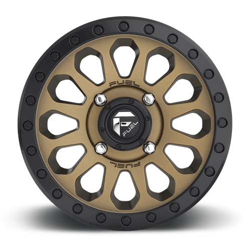 Fuel Offroad D600 VECTOR UTV Matte Bronze Black Bead Ring 15x7 +13 4x156mm 132mm