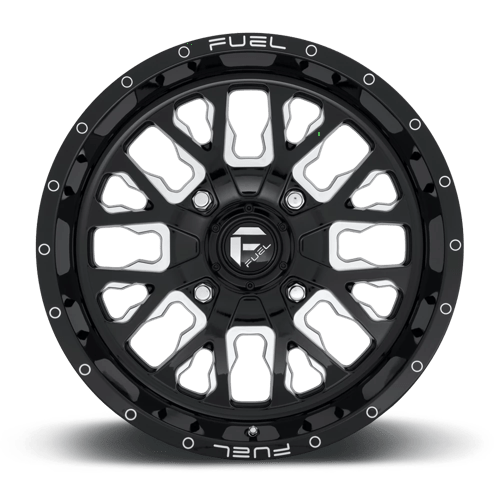 Fuel Offroad D611 STROKE UTV Gloss Black Milled 22x7 +13 4x137mm 132mm
