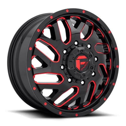 Fuel Offroad D656 TRITON Gloss Black Red Tinted Clear 20x8.25 +105 8x165.1mm 121.5mm