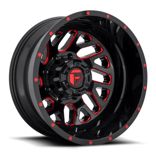 Fuel Offroad D656 TRITON Gloss Black Red Tinted Clear 20x8.25 -240 8x165.1mm 121.5mm
