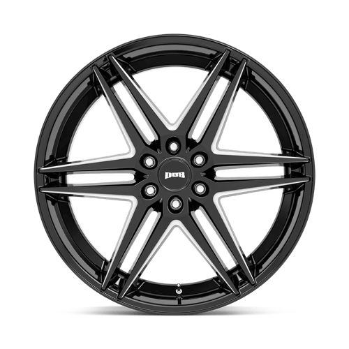DUB S267 DIRTY DOG Glossy Black Milled 26x10 +30 6x135mm 87.1mm