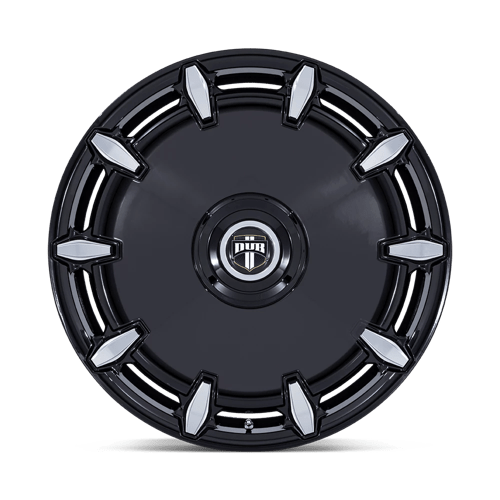 DUB DC271 CHEEF Gloss Black Milled 24x9 +15 Custom 72.6mm