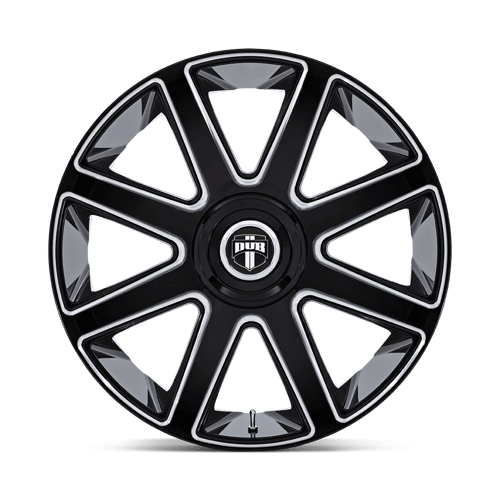 DUB DC273 PULL Gloss Black Milled 26x10 +20 Custom 72.6mm