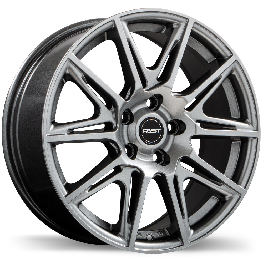 Fast Wheels Switch Titanium 18x8 +35 5x114.3mm 66.1mm