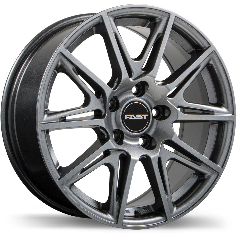 Fast Wheels Switch Titanium 18x8 +45 5x120mm 64.1mm