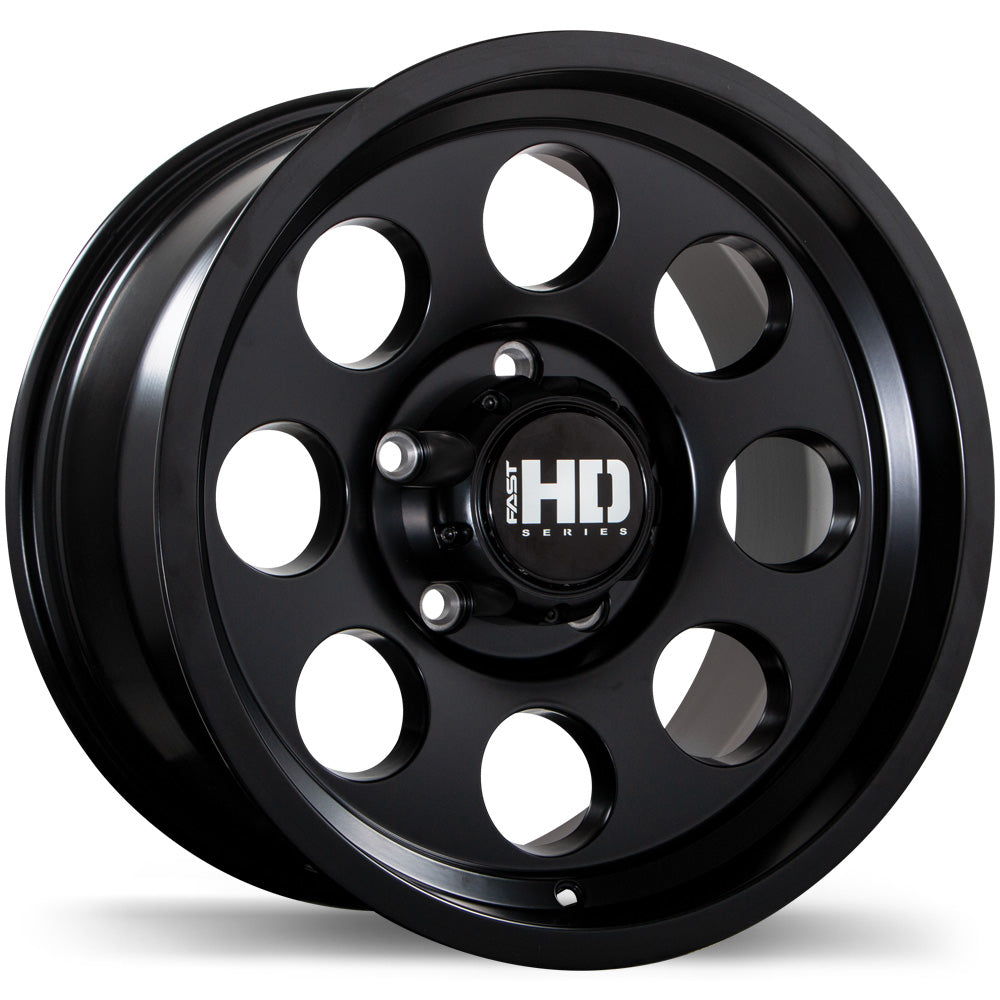 Fast HD Detour Satin Black 17x9 0 5x127mm 87.1mm