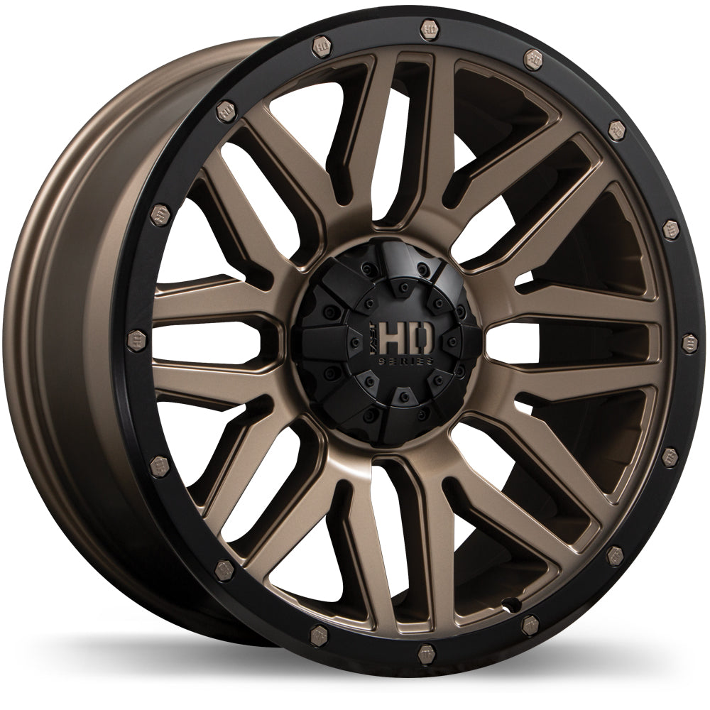 Fast HD Menace Satin Bronze with Black Trim 20x9 0 6x139.7mm 106.1mm