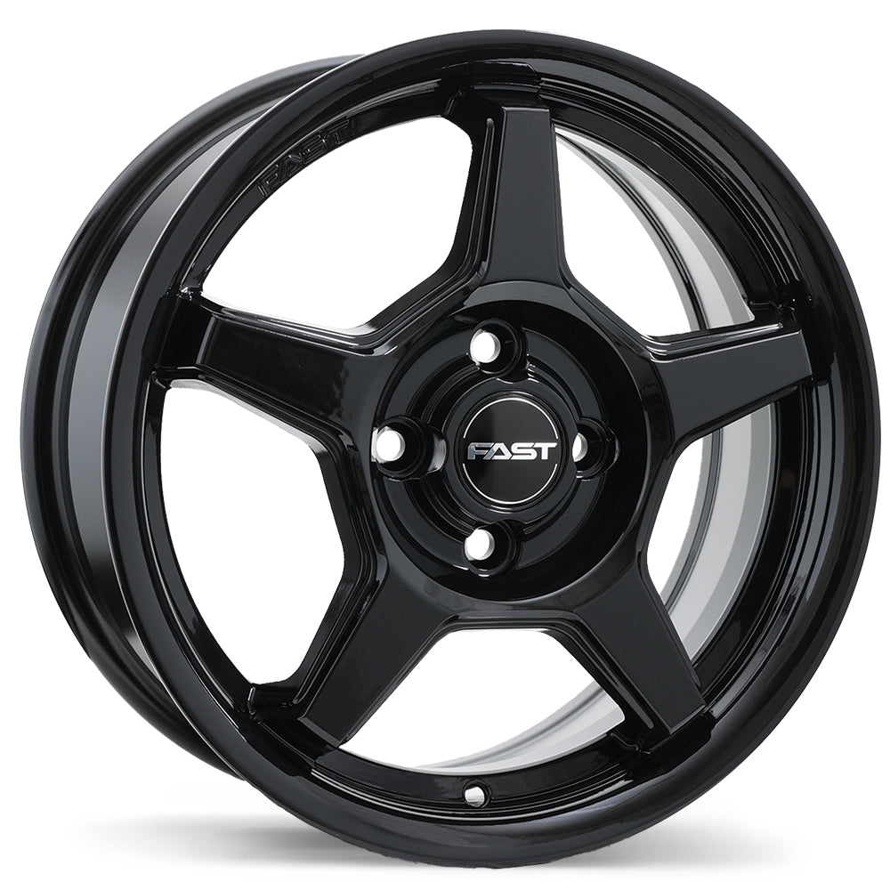 Fast Wheels Flair Gloss Black 15x6 +40 4x100mm 56.1mm