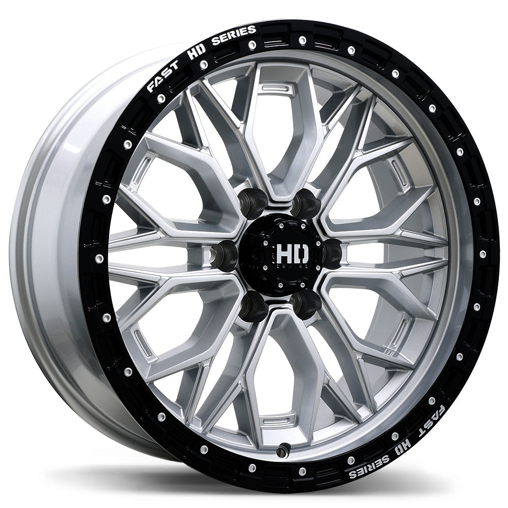 Fast HD Muramasa Gloss Silver with Black Lip 20x9 0 6x139.7mm 84.2mm