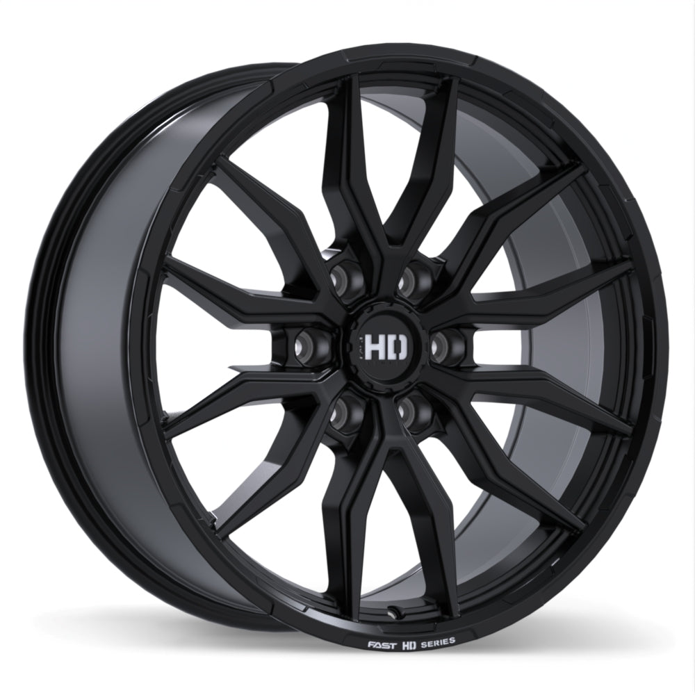 Fast HD Grit Satin Black with Milling 20x9 +20 6x139.7mm 78.0mm