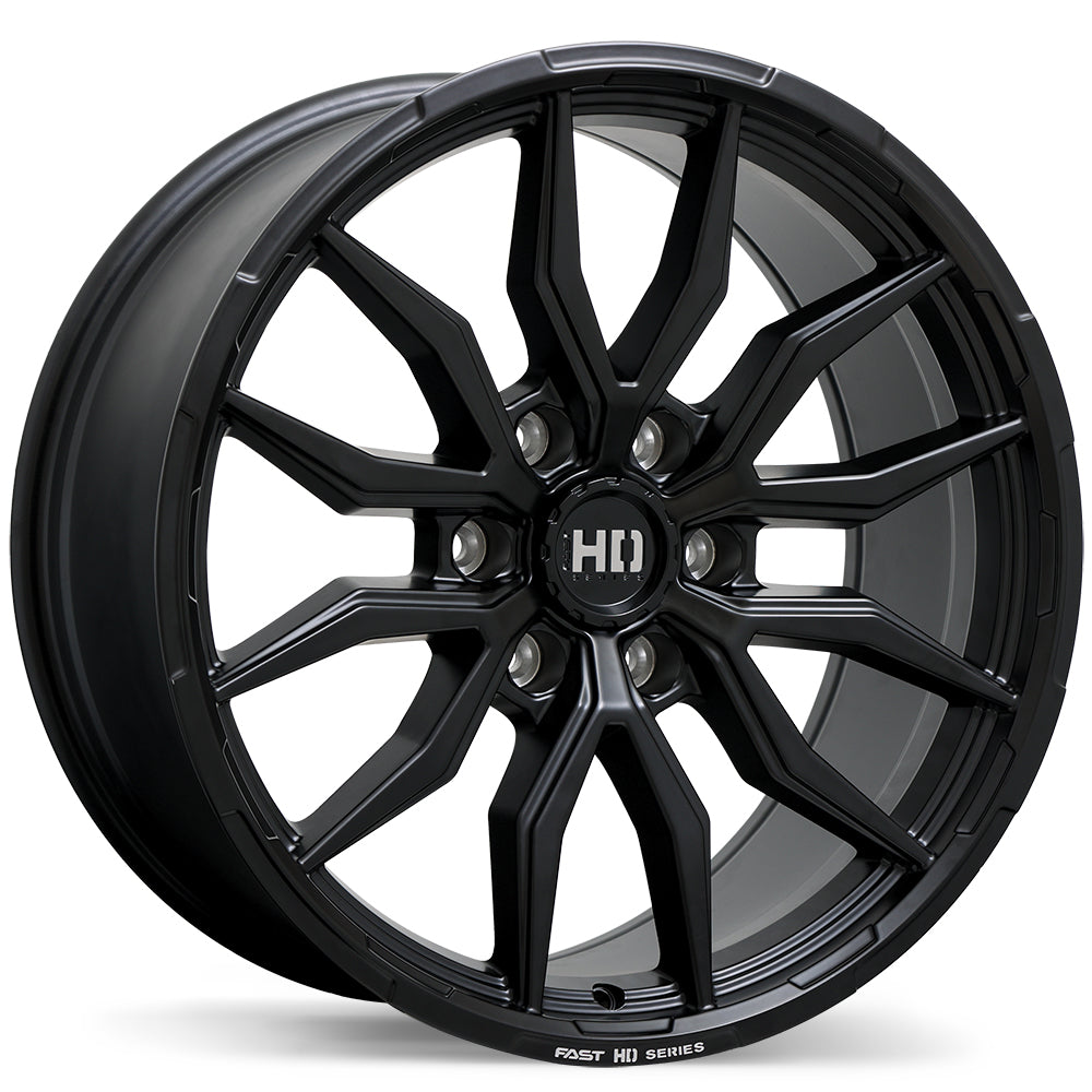 Fast HD Grit Satin Black with Milling 20x9 +50 6x139.7mm 84.2mm