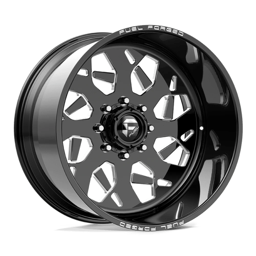 Fuel Offroad FF111 Gloss Black Mill-mach 24x14 -73 6x139.7mm 95mm