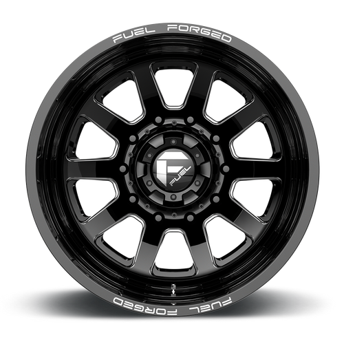 Fuel Offroad FF09 Matte Black Milled 22x8.25 -202 10x225mm 170.1mm
