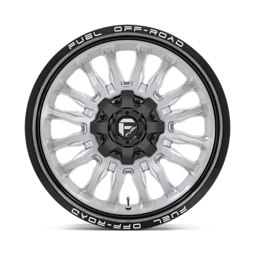 Fuel Offroad D798 ARC Silver Brush Face W/ Blk Lip 20x9 +1 5x127|5x135mm 87.1mm