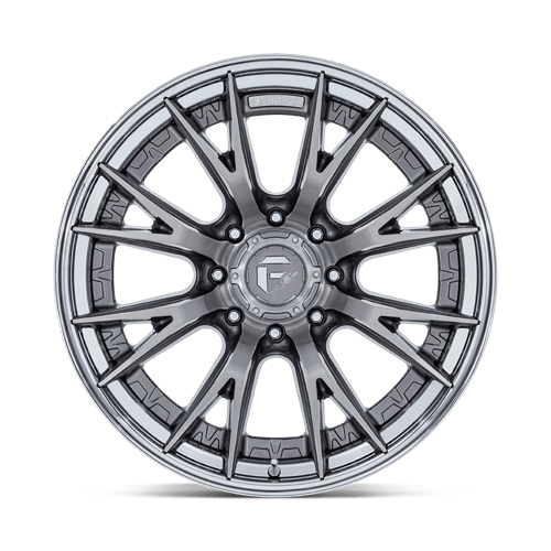 Fuel Offroad FC402 CATALYST Platinum W/ Chrome Lip 24x12 -44 8x170mm 125.1mm