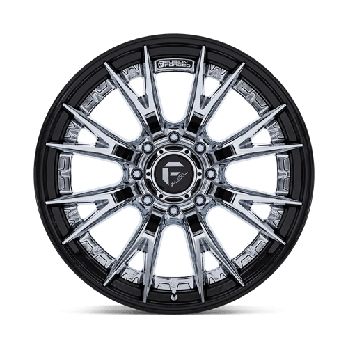 Fuel Offroad FC402 CATALYST Chrome W/ Gloss Black Lip 22x10 -18 8x180mm 124.2mm