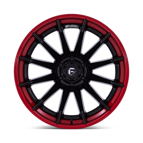 Fuel Offroad FC403 BURN Matte Black W/ Candy Red Lip 24x12 -44 6x135mm 87.1mm