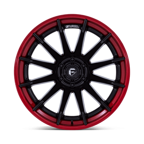 Fuel Offroad FC403 BURN Matte Black W/ Candy Red Lip 24x12 -44 5x127mm 71.5mm