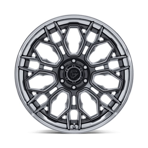 Fuel Offroad FC409 HIVE Gloss Gunmetal W/ Chrome Lip 20x10 -18 6x139.7mm 106.1mm