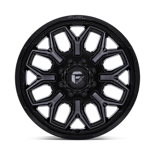 Fuel Offroad D875 FLUX DUALLY Gloss Black Brush Fc Gray Dddt 20x8.25 -201 8x200mm 142mm