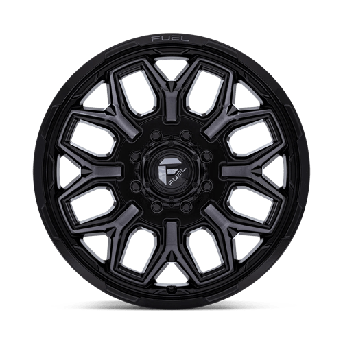 Fuel Offroad D875 FLUX DUALLY Gloss Black Brush Fc Gray Dddt 20x8.25 -227 8x210mm 154.3mm