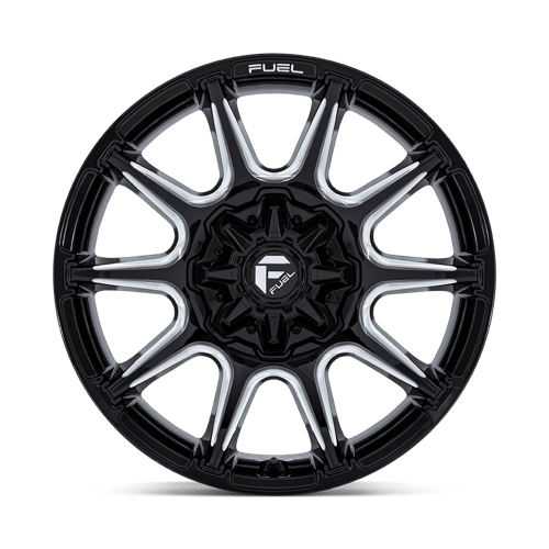Fuel Offroad FC880 SUPER C Gloss Black Milled 22x10 -18 Custom 78.1mm
