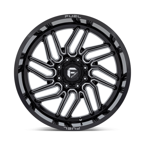 Fuel Offroad D807 HURRICANE Gloss Black Milled 24x12 -44 8x165.1mm 125.1mm