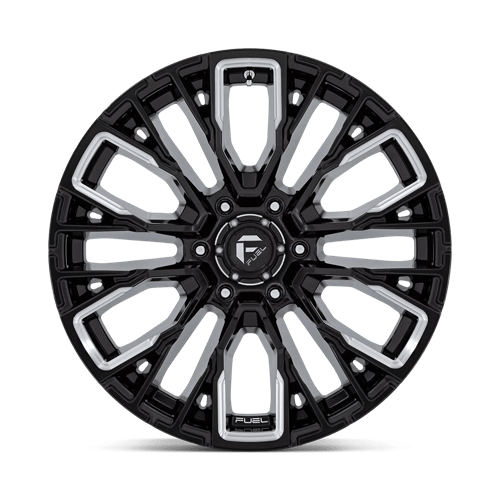 Fuel Offroad D849 REBAR Gloss Black Milled 20x9 +1 6x139.7mm 106.1mm