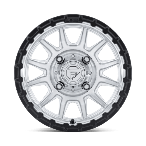 Fuel Offroad FV866 PISTON UTV Hyper Silver Mach-fc M-blk Lip 15x7 +10 5x114.3mm 72.6mm