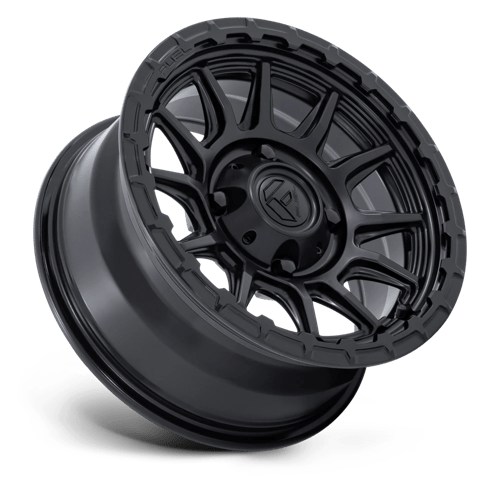 Fuel Offroad FV866 PISTON UTV Matte Black W/ Gloss Black Lip 15x7 +10 4x137mm 96mm