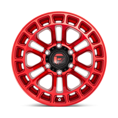 Fuel Offroad D719 HEATER Candy Red Machined 20x10 -18 6x139.7mm 106.1mm