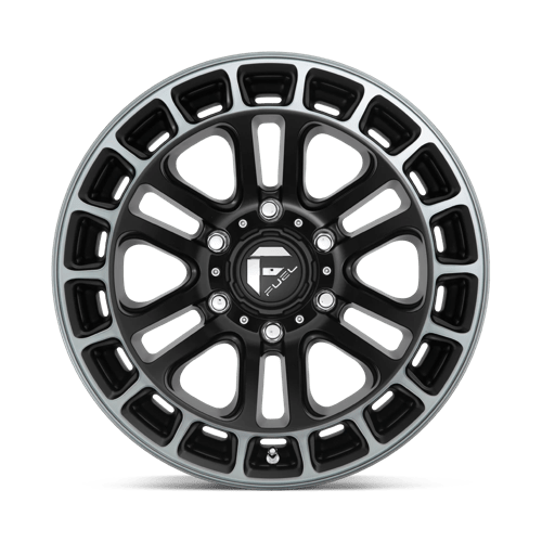 Fuel Offroad D720 HEATER Matte Black Ddt Machined 20x10 -18 6x135mm 87.1mm