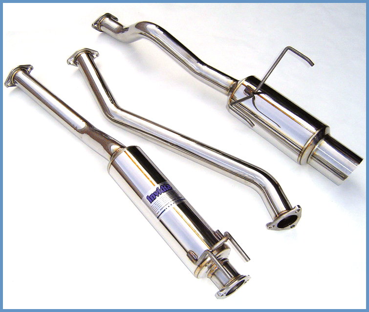 Invidia 60mm (101mm tip) Cat-back Exhaust - 01+ Civic EX 2DR/4DR