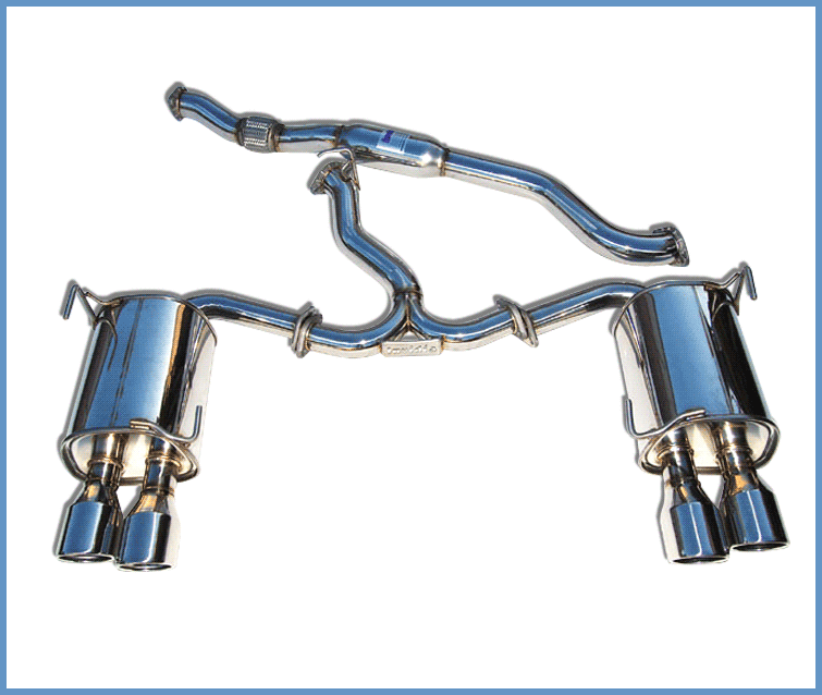 Invidia 76mm Q300 Stainless Steel Tip Cat-back Exhaust - 11+ Subaru STI/WRX Sedan