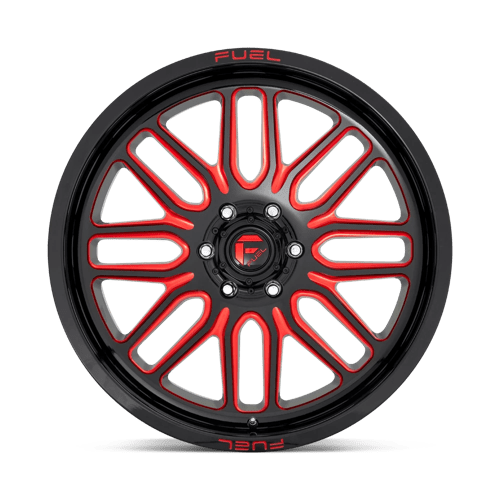 Fuel Offroad D663 IGNITE Gloss Black Red Tinted Clear 20x10 -18 6x135mm 87.1mm