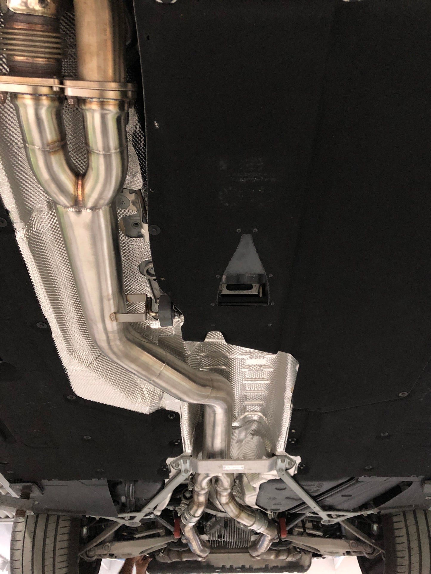 F87 BMW M2 Competition Mid Pipe includes Active F-brace