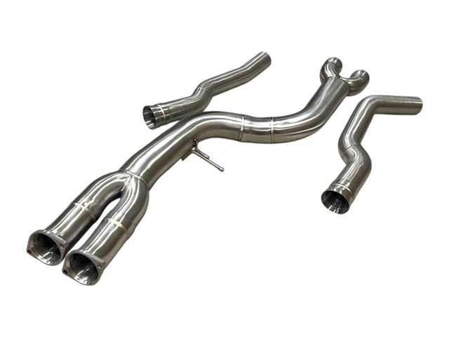 MAD BMW F87 M2C S55 Single Midpipe Non-Resonated W/ Brace - MAD-142