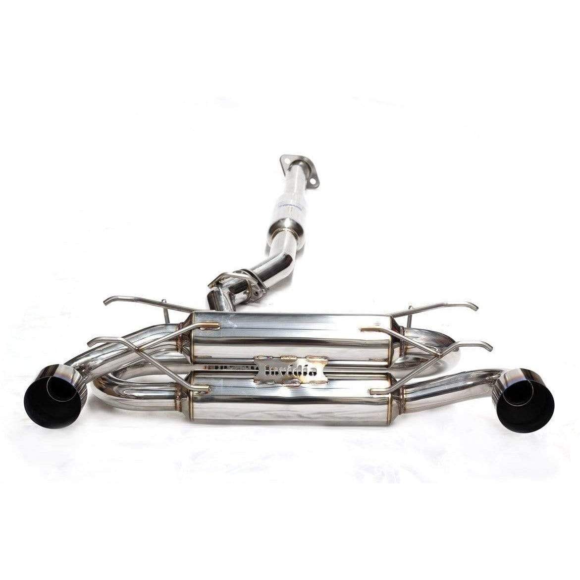 Invidia Gemini/R400 Single Layer Stainless Steel Tip Cat-back Exhaust - 12+ Subaru BR-Z/FR-S