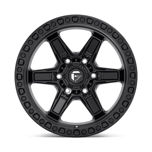 Fuel Offroad D697 KICKER Matte Black 17x9 -12 6x139.7mm 106.1mm