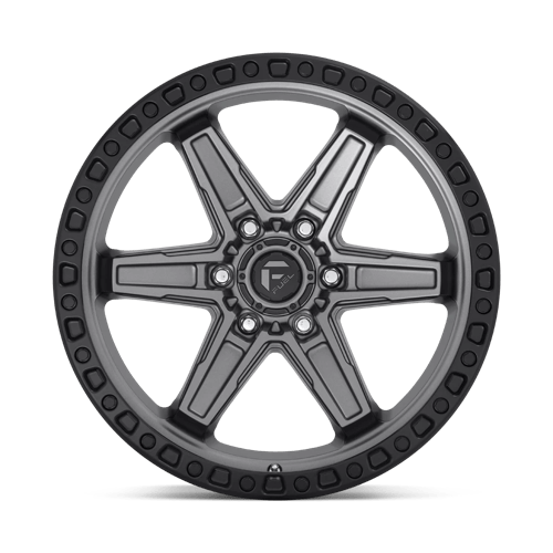 Fuel Offroad D698 KICKER Matte Gunmetal Black Bead Ring 20x9 +20 6x114.3mm 66.1mm